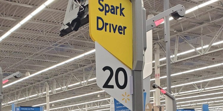 Some Walmart stores are limiting self-checkout lanes just for Spark drivers and Walmart+ customers