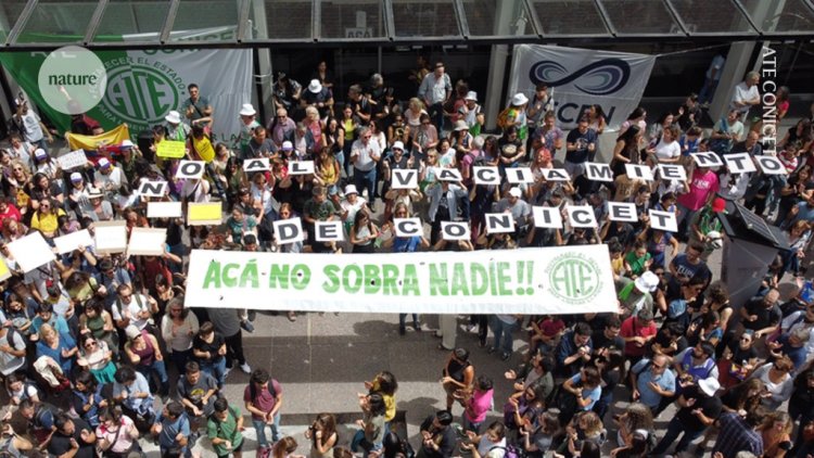 ‘Despair’: Argentinian researchers protest as president begins dismantling science