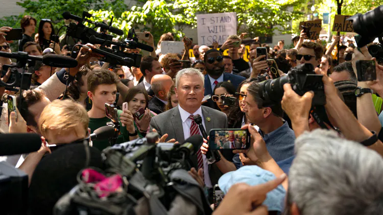 House Republicans Showed Up at a Campus Protest. Of Course.